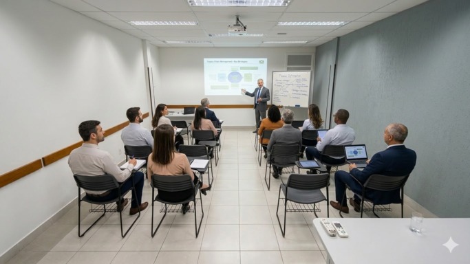 Sala em formato auditório
